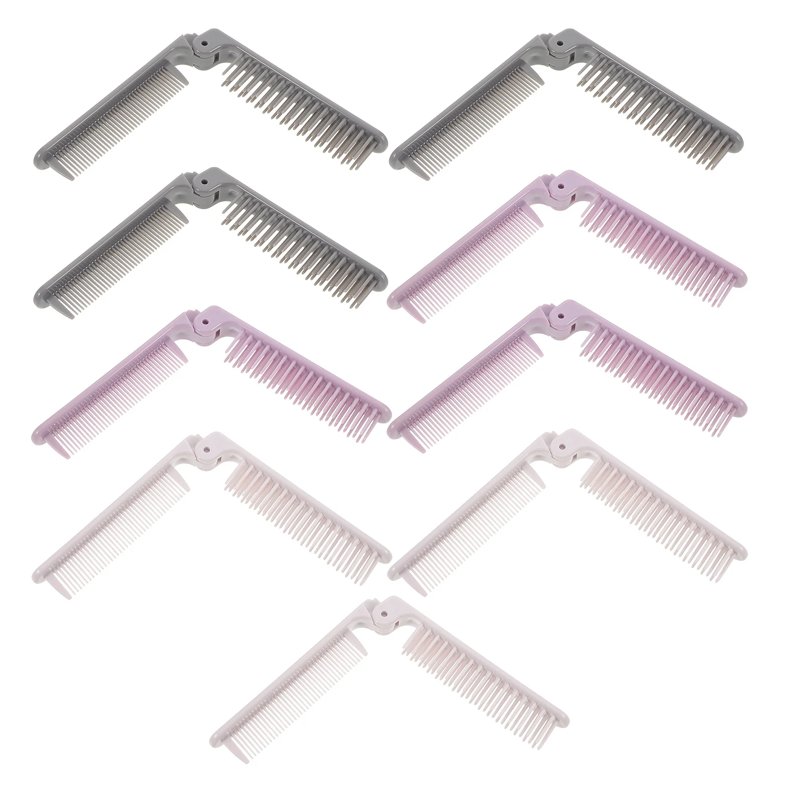

9Pcs Portable Folding Hair Brush Dual Tooth Folding Comb Compact Travel Brush Mini Foldable Comb for Quick Styling