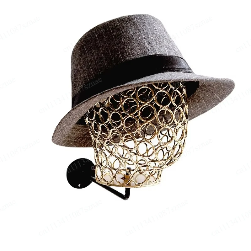 Metal Female Wall Mounted Hanging Model Mannequin Head For Wigs And Hat Display