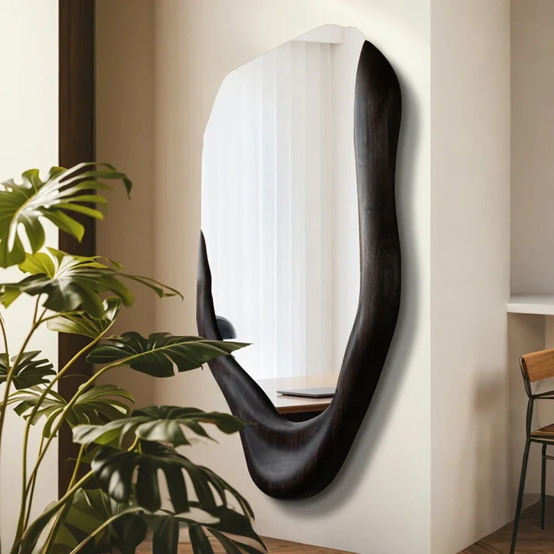 

Modern Girls Men Bedroom Bathroom Luxury Funky Mirror Asymmetrical Espelhos Home Decorations Irregular Wall Mirror Living Room