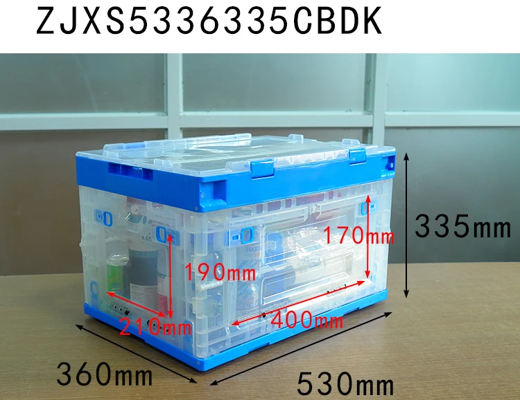 Plastic Flower Delivery Box Fancy Box Foldable Clothes Storage Stackable Moving Tote Box Bin Crate With Locking Lid