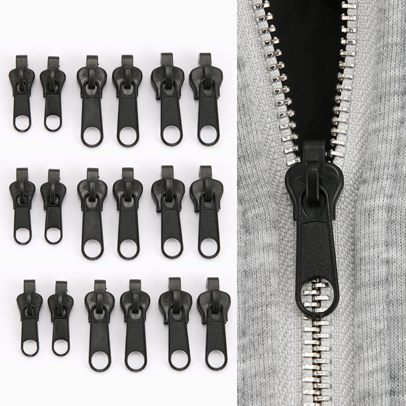 Universal Zipper Repair Kit Instant Fix Zipper Replacement Slider Teeth Rescue Design Zippers Sewing Clothes 24/18/12/6Pcs