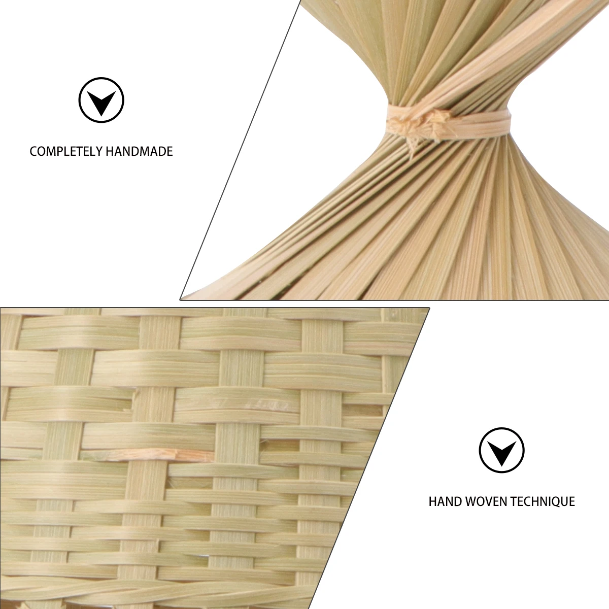 

1Pcs Bamboo Flowerpot Handmade Unique Weaving Pattern Home Decoration Plant Weaving Basket Durable Storage Holder