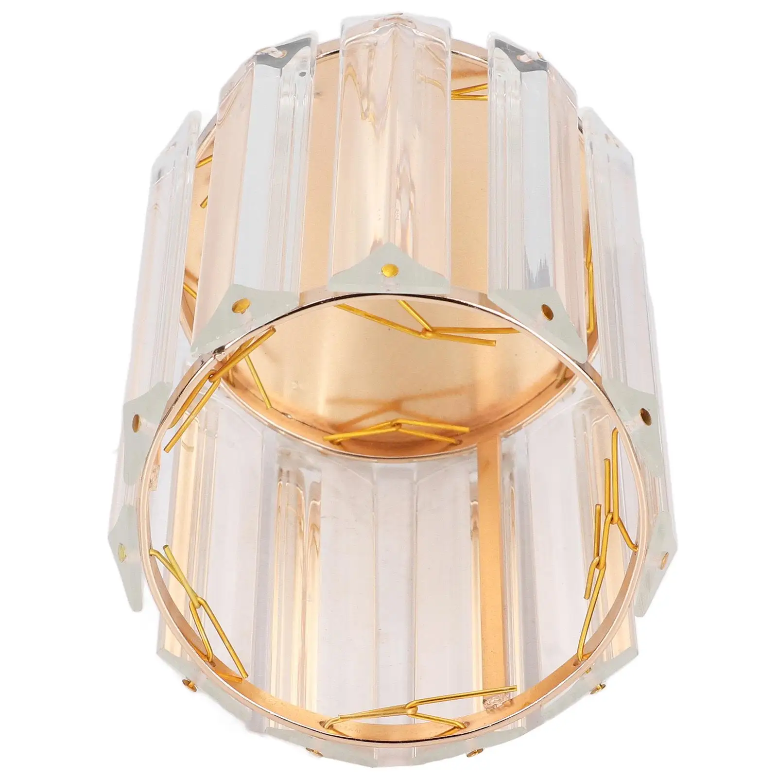 Clear Glass Cosmetic Brush Holder Multi Functional Organizer Large Round Design for home for office Use