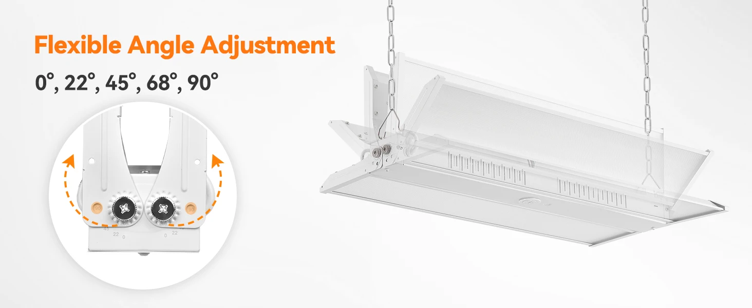 ComiLED USA Warehouse Stock Panel Lights 100W-300W 3CCT&3 Watt Adjustable 2ft/3ft  Linear High Bay Workshop Lamp