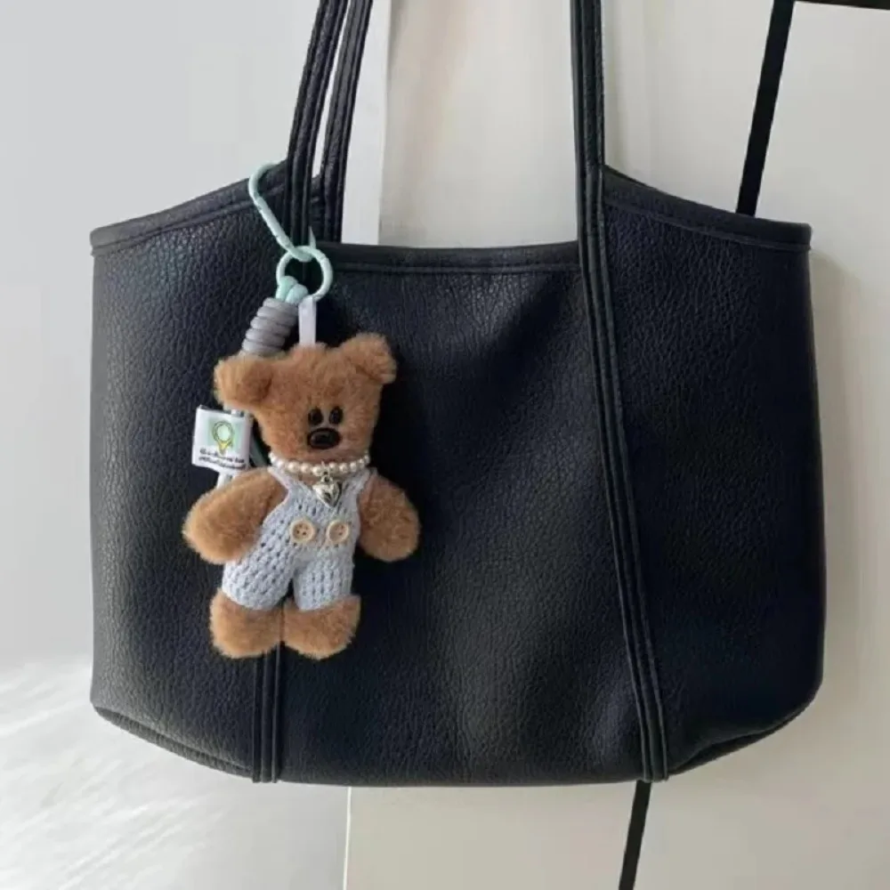 Llavero de Peluche con Osito de 15 cm, Colgante para Mochila, Cadena Anticaídas de Dibujos Animados, Lindo Llavero para Coche, Accesorios para Bolsos de Mujer