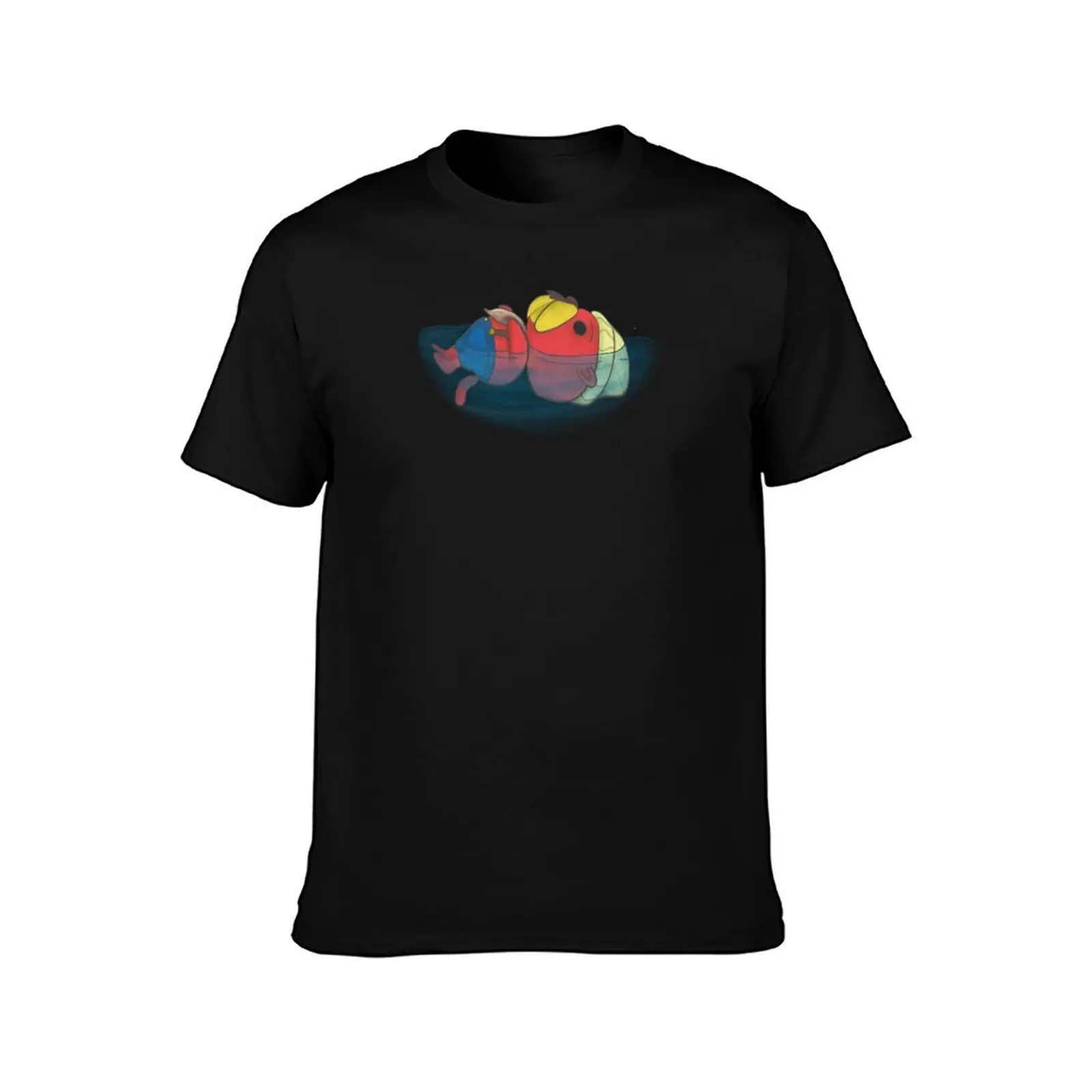 Pascal Floating T-Shirt, Summer Casual Cotton Tee, Oversized Streetwear Tops, Vintage Graphic Print, Loose Fit Short Sleeve