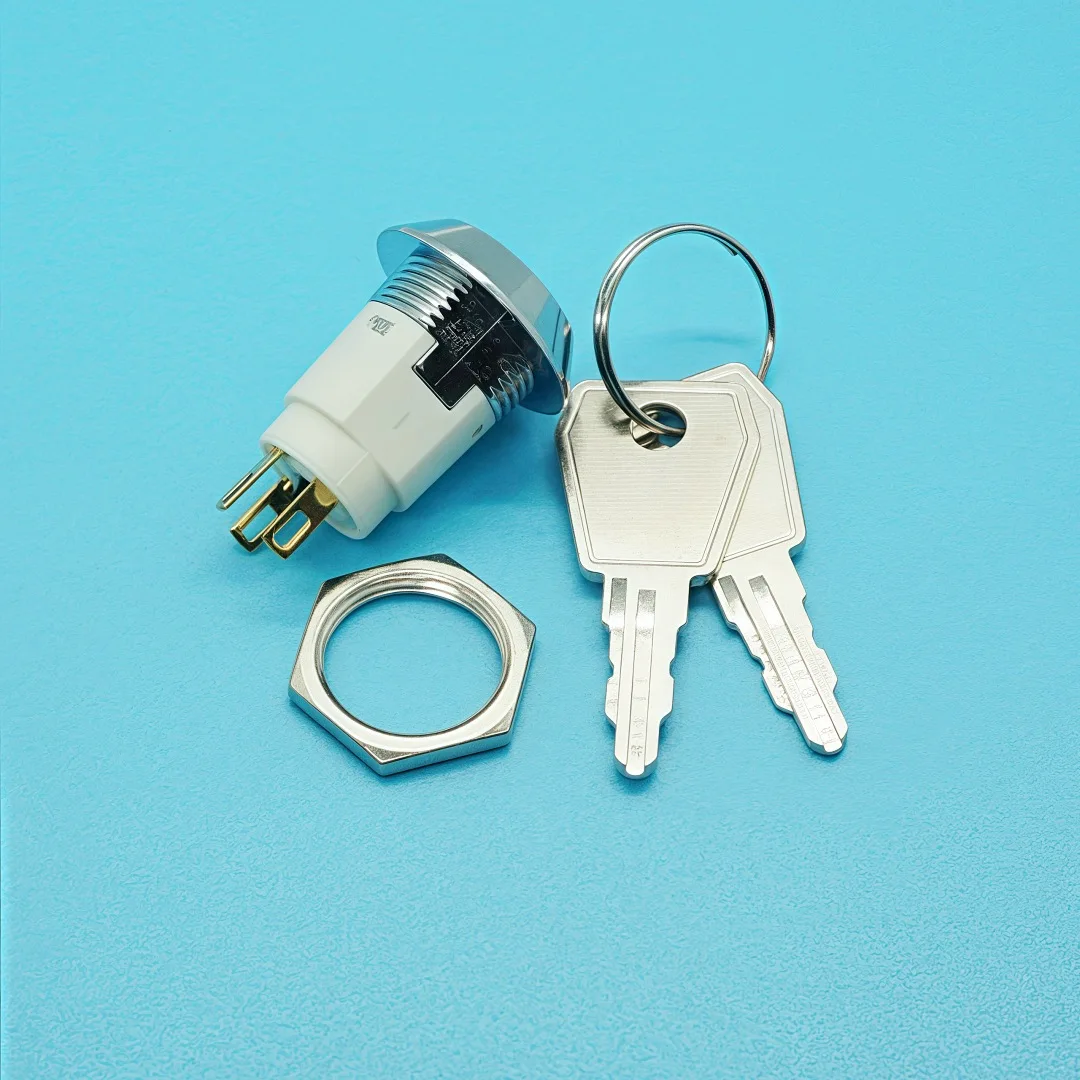 Interruptor electrónico de 16mm, segunda marcha S1605, cerradura de puerta eléctrica, estación base, accesorios para ascensor, interruptor de llave