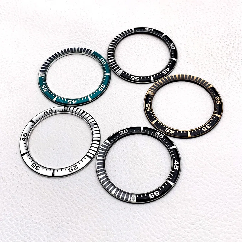 Anel de inserção de moldura de resina mod 41*32mm, serve para série samurai water ghost srpf79k1 lx snr025, caixa de relógio, peças de reposição