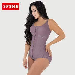 High Compression Shapewear with Hook for Women, Adjustable Bra, Slimming Bodysuit, Lace Shaper