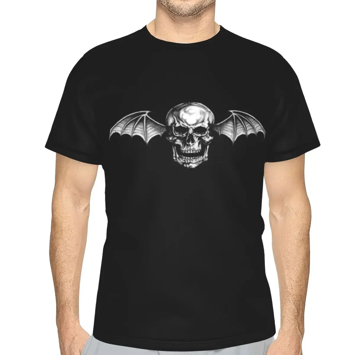 polyester Avenged Sevenfold T-Shirt Men's Fashion T Shirt Men Round Neck Summer Shirts Tops