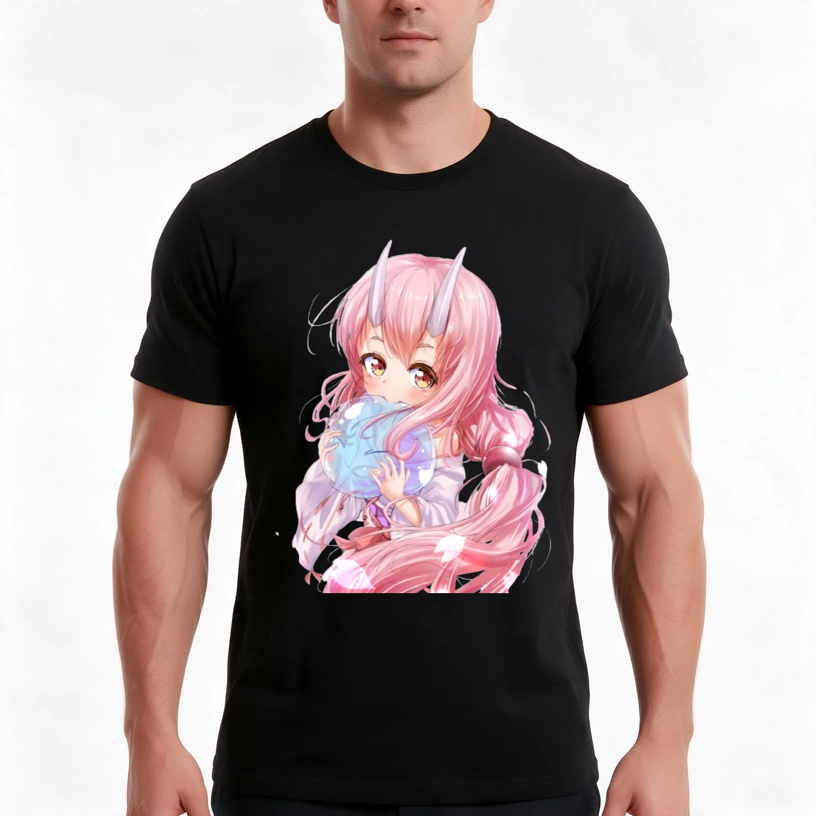 That Time I Got Reincarnated As A Slime T-Shirt Summer Casual Cotton Tee Oversized Streetwear Tops Vintage Graphic Print