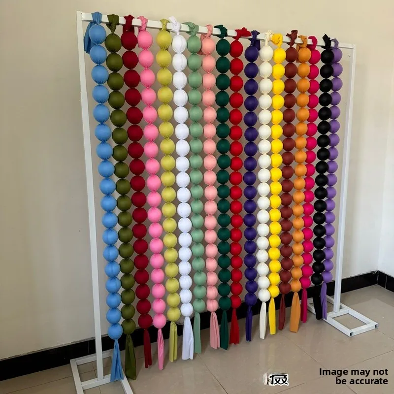 

Декоративные шары из пенопласта для свадебной церемонии, тканевые художественные шары, фон для фотосессий, украшение для стены, декор для зоны регистрации