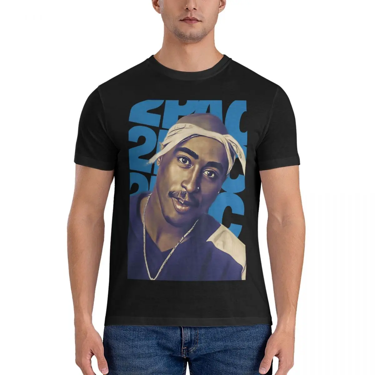 Legendary Rapper Artist T Shirt Tupac Amaru Shakur Pure Cotton Clothing Casual Short Sleeve Round Collar Tees Summer T-Shirts