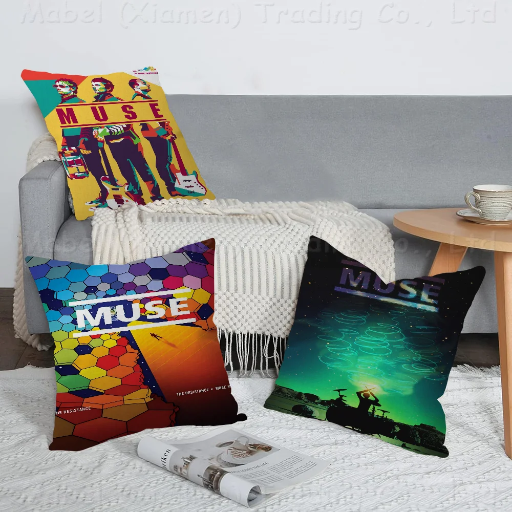 

Movie Muse Band Cushion Cover Inches Farmhouse Decor Home Throw Pillow Covers For Couch Decorations