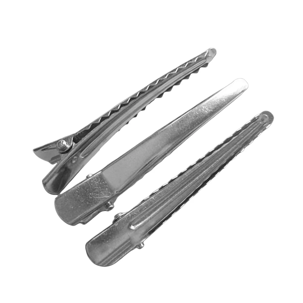 

100pcs Children Hairpins Metal Alligator Clips Girls Hair Clips Women Pins Duckbill Smooth Decorative Wedding Party Everyday