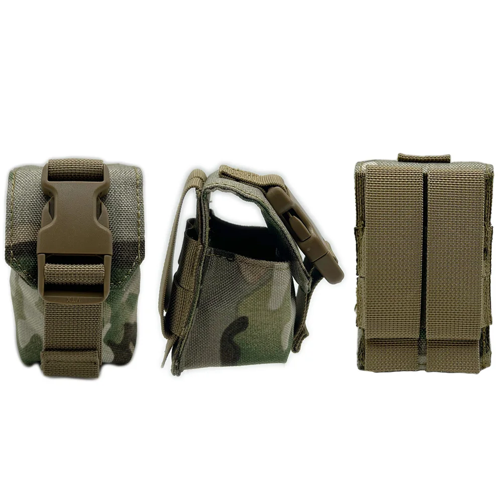 Custodia tattica per granata Molle EDC Borsa portaoggetti per attrezzi Cintura Marsupio per caccia all'aperto Airsoft Paintball CS Accessori