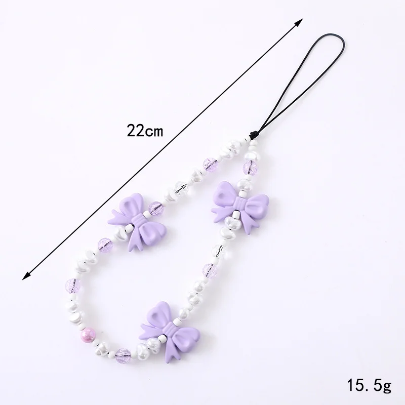 Bow Beaded Phone Chain