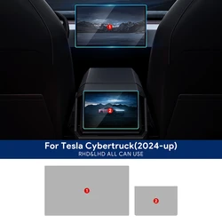 For Tesla Cybertruck 2024 Navigation Screen Front Rear Center Console Central Control Dashboard Interior Film Tpu Transparent