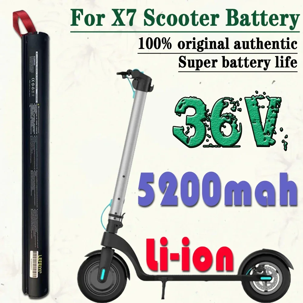 

36V 5200mAH X7 Scooter Replace Rechargeable Lithium Battery Pack 187Wh , HX Scooter Battery Accessories