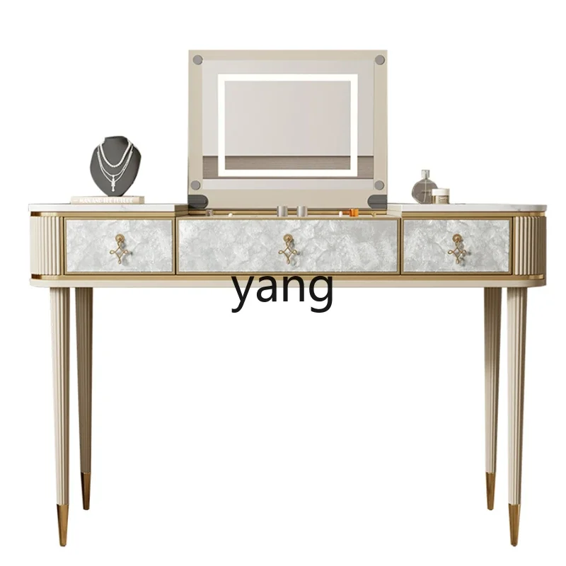 XYY light luxury dresser shell makeup table modern simple marble desk