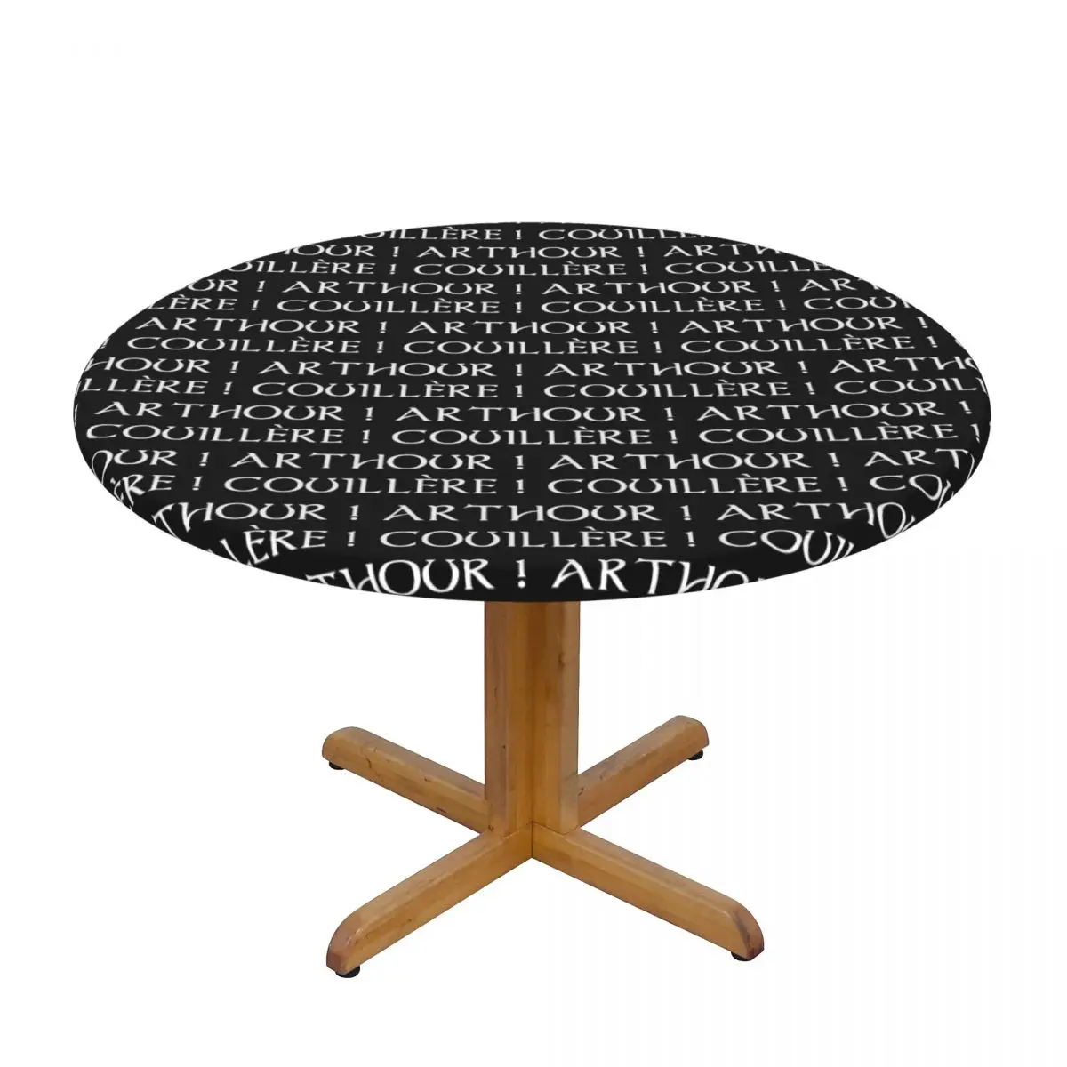 Kaamelott - Arthour Couillette! Waterproof Round Tablecloth Oilproof Table Cloth for Kitchen Events Dining Table Cover