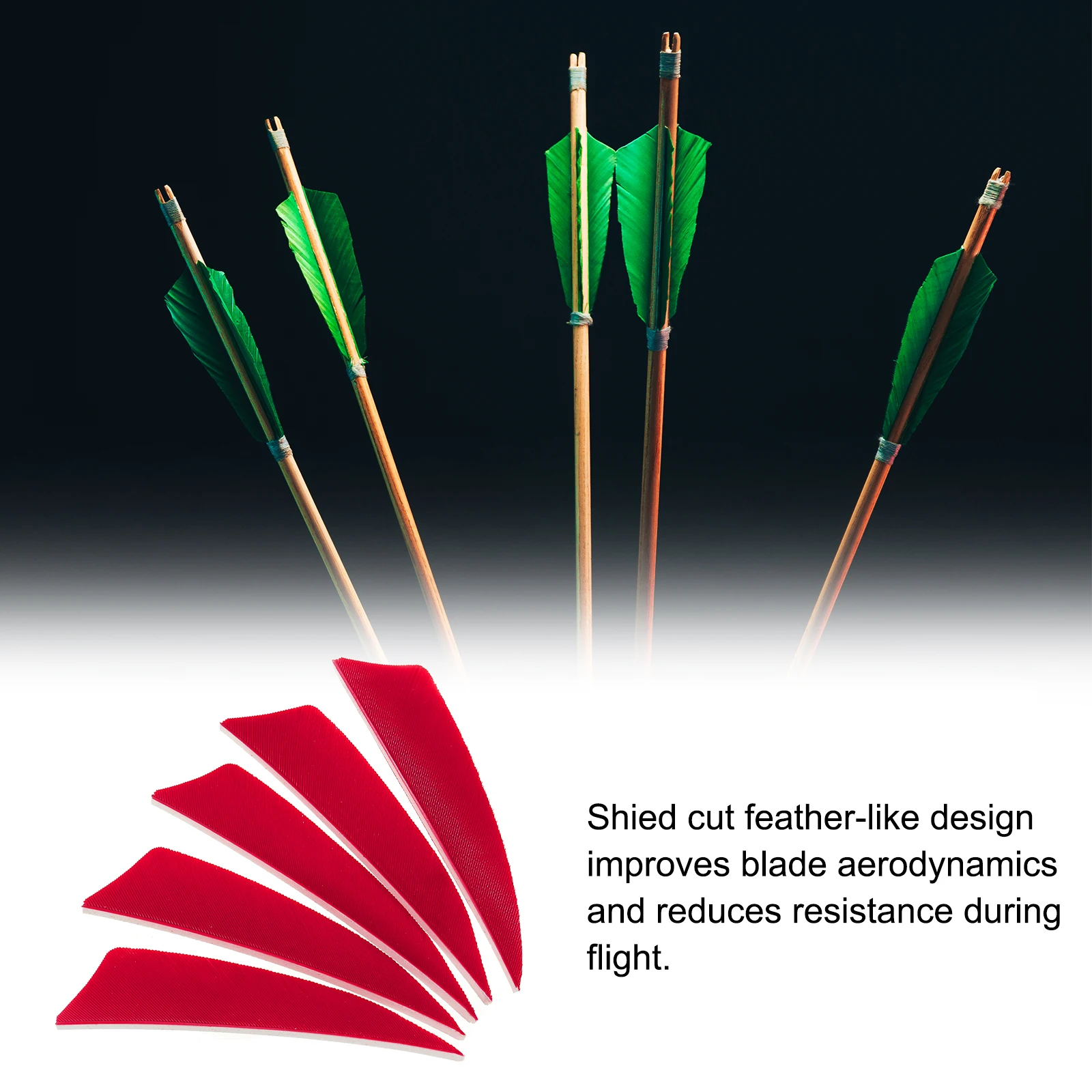 50 шт., охотничьи стрелы, флюгерная стрела, индейское перо, оперение левого/правого крыла, оперение для DIY, аксессуары для стрельбы по мишеням, 3 дюйма