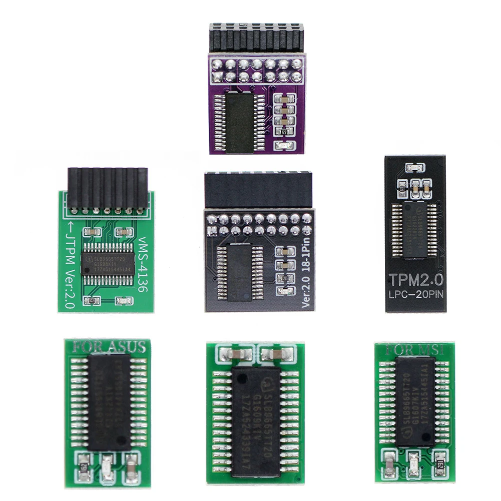 Módulo TPM 2.0 Módulo de seguridad de cifrado TPM 2.0 Módulo de seguridad de cifrado TPM 2.0 Tarjeta remota para placa base multimarca