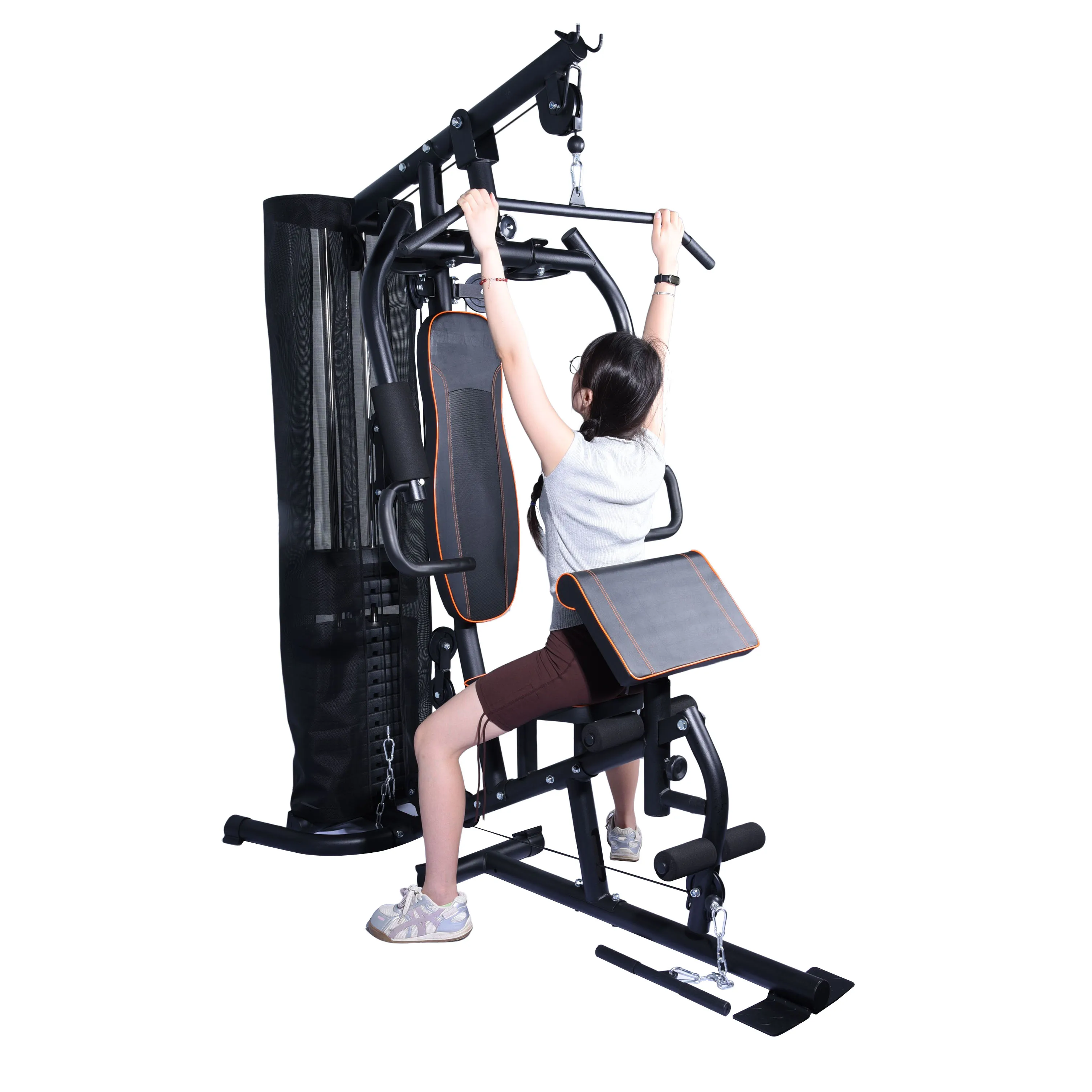 Fitness Equipment Fitness Smith Machine Gym Bench Abdominal Muscle Training Equipment Household 8-in-1 Gym Household Machine