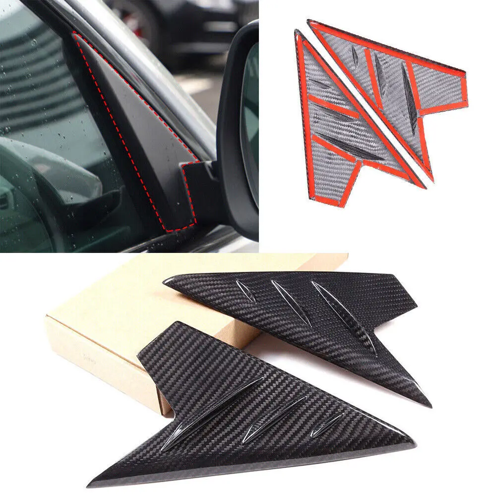 

Carbon Fiber Car Front A-pillar Triangular Panel Cover Trim For Maserati Grecale 2022-2023