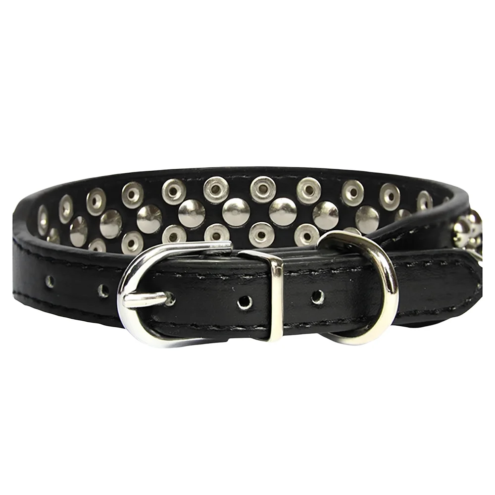 Adjustable Studded Dog Collar For Medium And Large Dogs Punk Style_voghion.com
