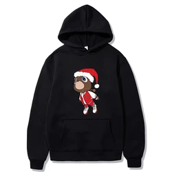 Kanye West-Sudadera con capucha para hombre y mujer, jersey de manga larga con estampado de oso de graduación y Navidad, ropa de calle de estilo Hip Hop, Unisex