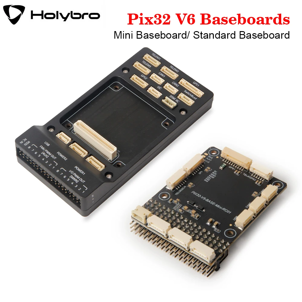 يمكن استخدام Holybro Pix32 V6 Standard/ Mini Baseboard Pix32 V5 V6 وأي FC تتبع معيار Pix32 V6 Autopilot