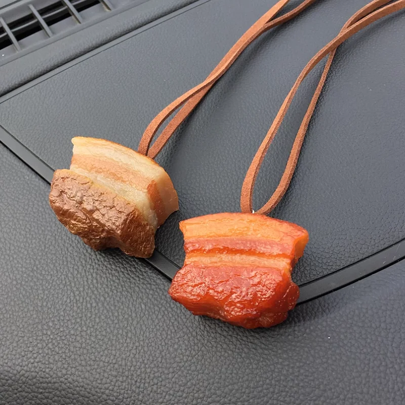 Braised Meat Car Pendant Dongpo Meat Car Rearview Mirror Creative Decorations