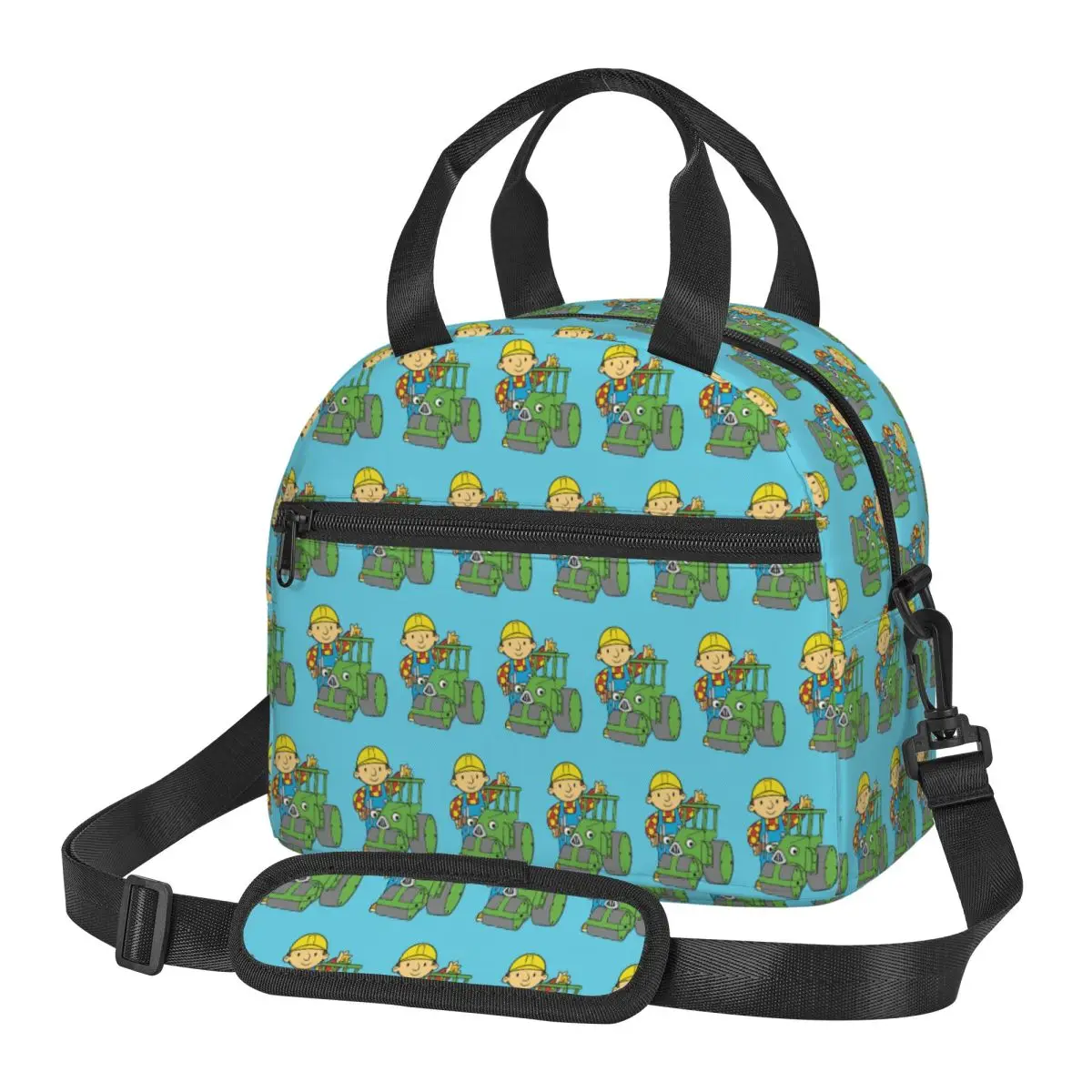 Bob The Builder Bolsa térmica para el almuerzo para mujer, caja térmica para picnic, contenedor para alimentos, bolsa térmica para el almuerzo