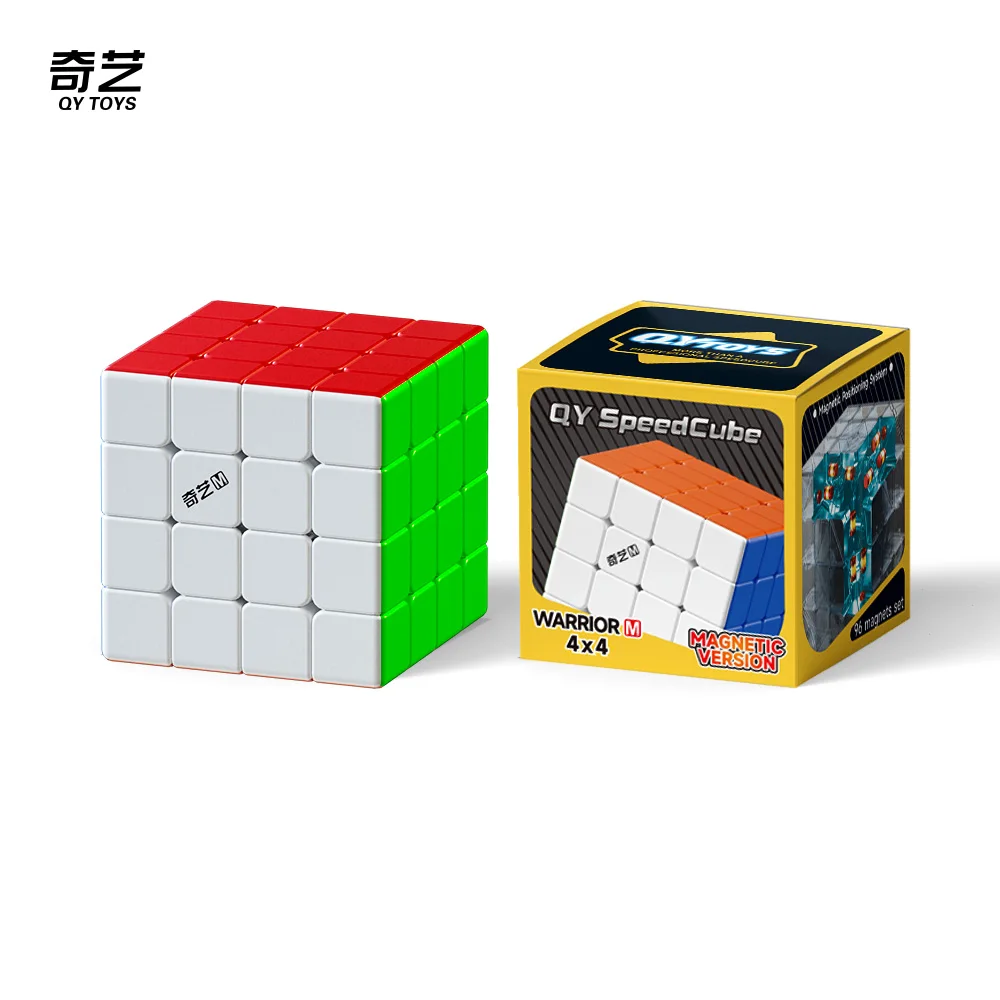 Qiyi Warrior 4x4x4 M UV Magische Kubus QY Warrior 4x4 Magnetische Speed Cube 4x4 UV Kubus Puzzel Speelgoed Kid Gift Cubo Magico