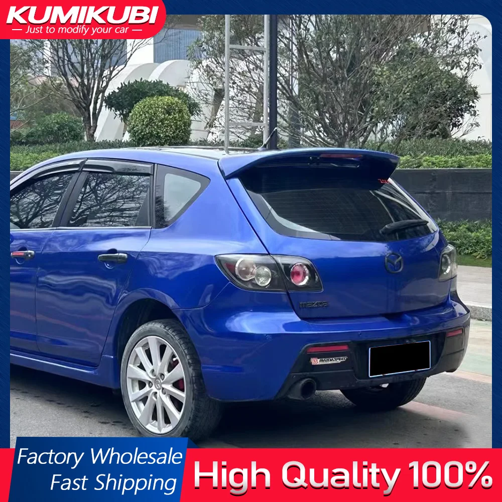 

ABS внешний задний спойлер на крышу, хвостовой багажник, багажник, крыло, украшение, Стайлинг автомобиля для Mazda 3 Hatchback 2006-2013