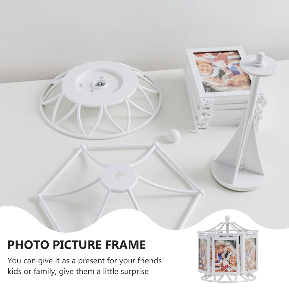 Ferris Wheel Photo Frame Picture Frames Rotatable Tabletop Abs Decor Office Desk