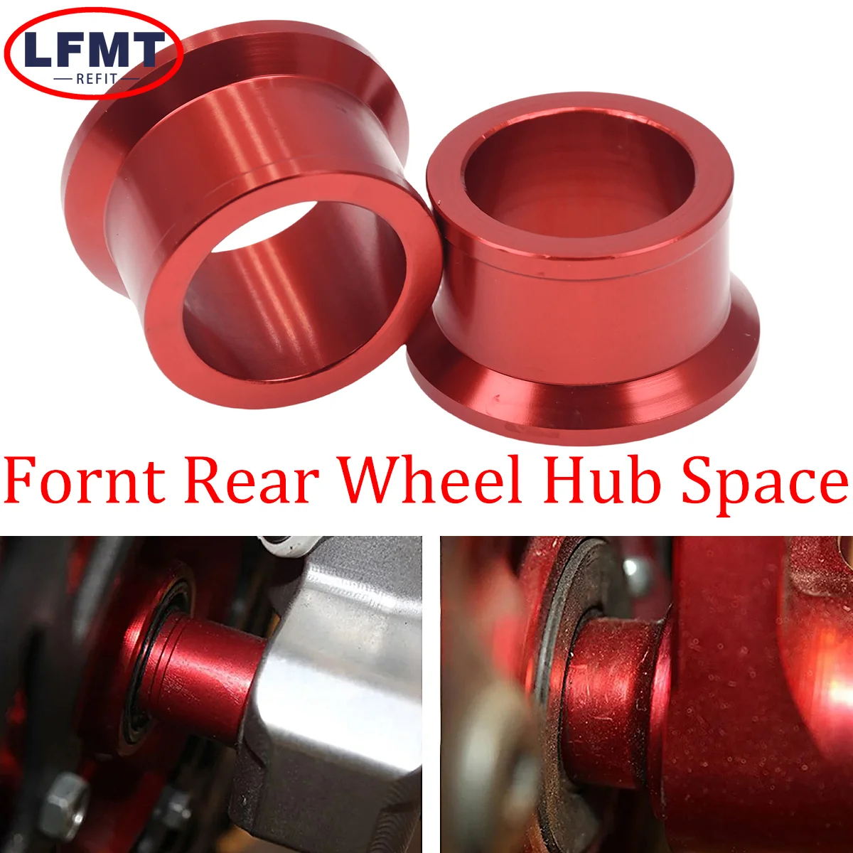 

Motocycle CNC Front Rear Wheel Hub Spacers For Honda CRF250X CRF450R CRF450X CRF125 CRF250 CRF250R 2002-2018 Pit Bike Motobike