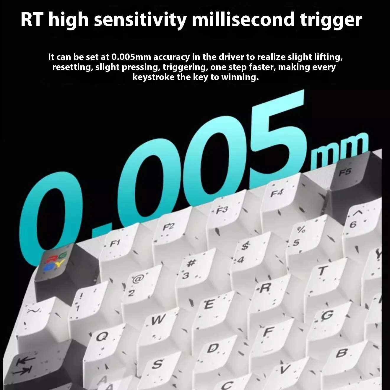 FL·ESPORTS Geo75HE Magnetic Switch Mechanical Keyboard 8K Wired Gaming Keyboard Aluminium Alloy RGB PC Gamer Accessories Custom
