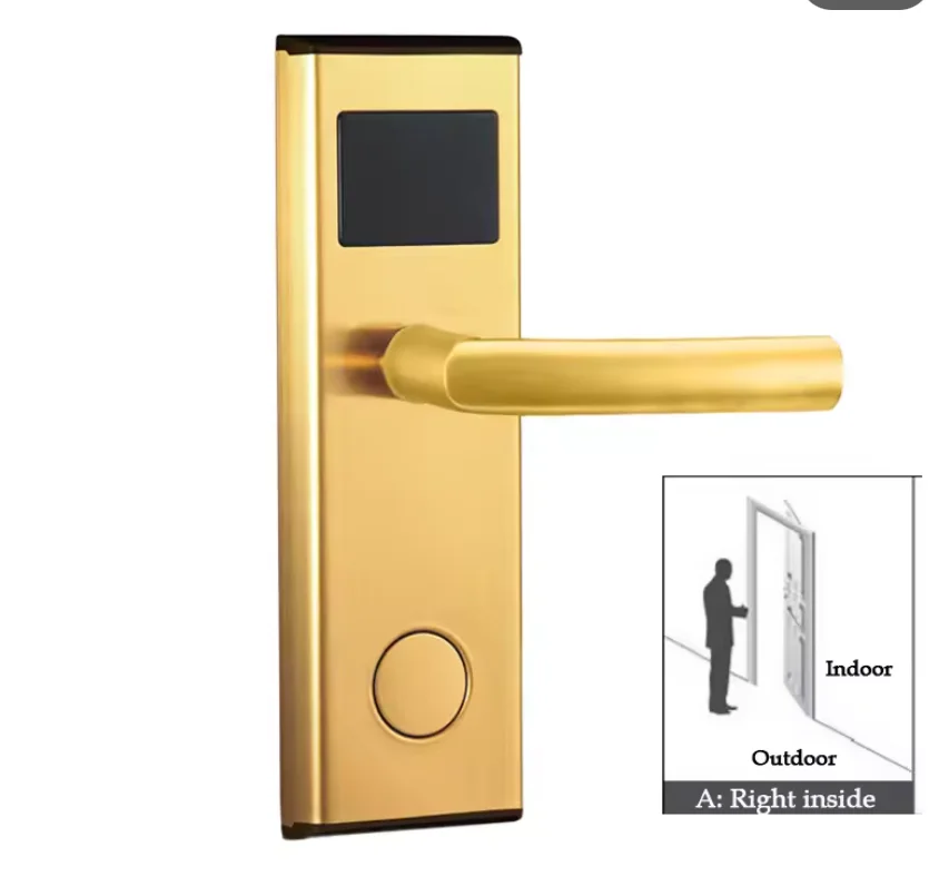 Smart Design Rf Card Digitale Deurslot Intelligent Hotel Lock Aa Batterij Aangedreven Dampdichte En Stofdicht