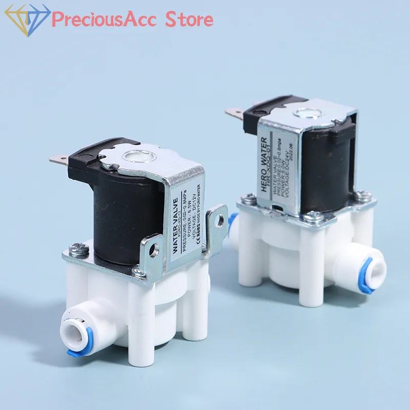 1PC 12V 24V Inlet Solenoid Valve Quick Connect Switch For Water Purifier Reverse Osmosis System Replacement Part