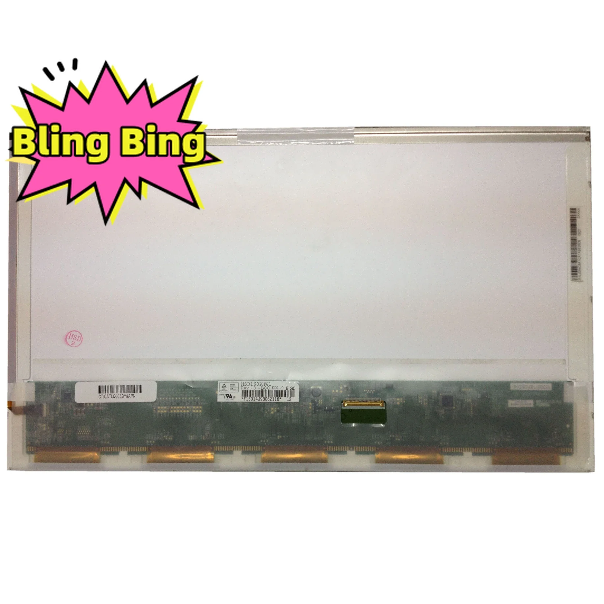 Pantalla LCD para ordenador portátil, Panel de visualización de 1366 pulgadas, 768x16,0, compatible con HSD160PHW1 B00 LTN160AT06, HSD160PHW1-B00