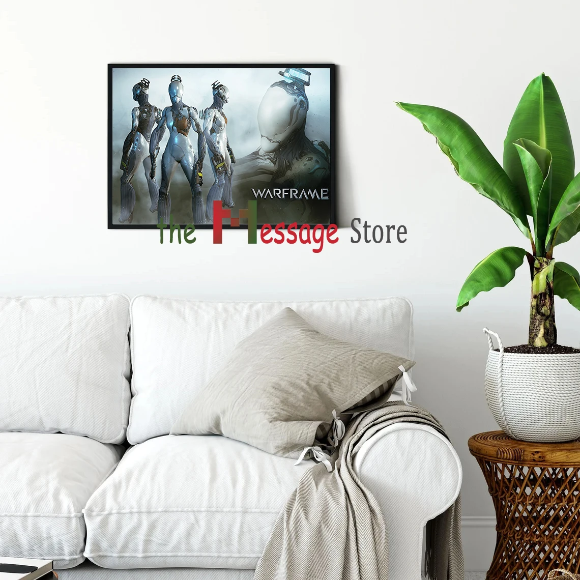 Warframe Video Game Shooting Game Poster Canvas Printing Warframe Gaming Wall Art Decor Gaming Room Internet Bar Wall Decoration