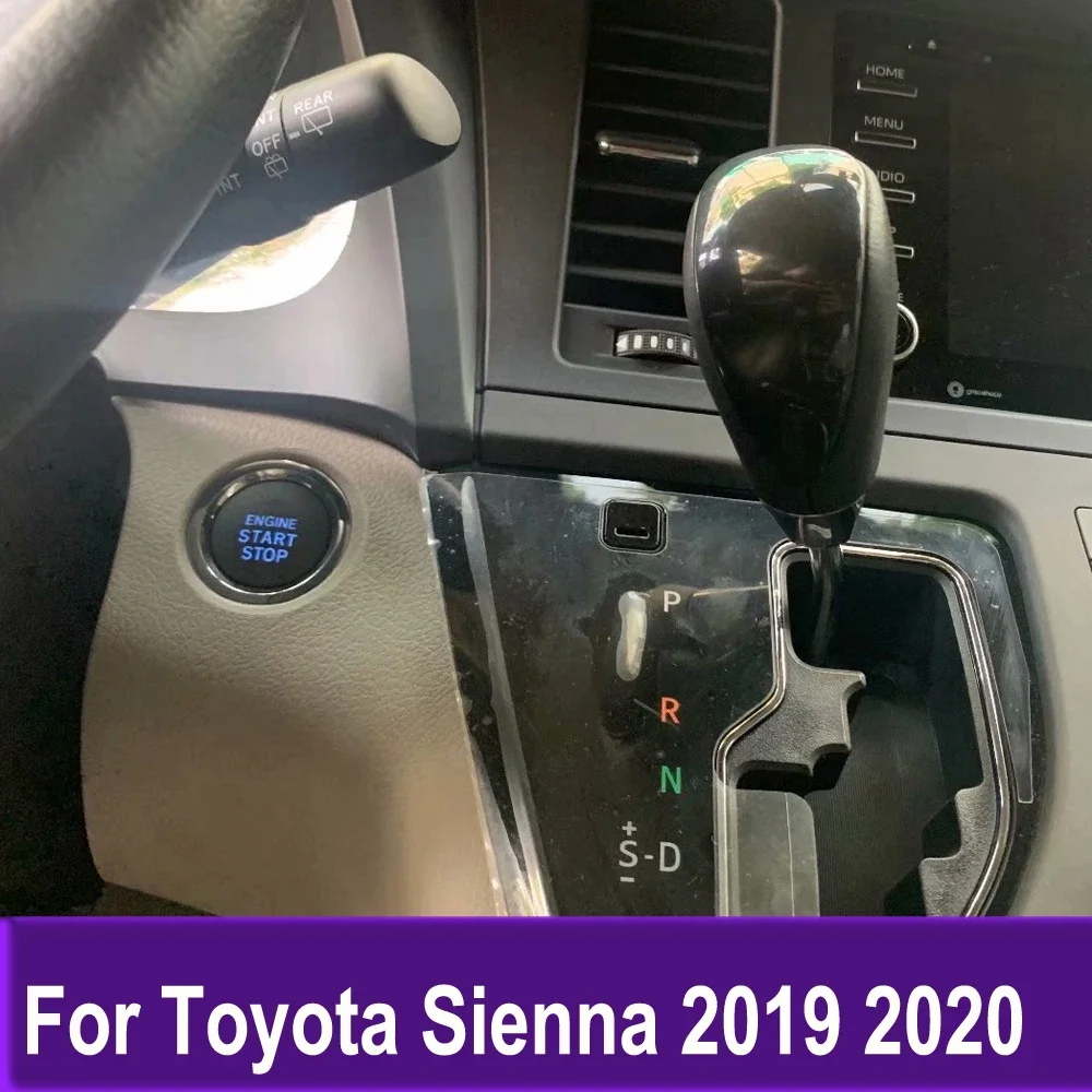 

For Toyota Sienna 2019 2020 Gear Head Shift Knob Cover Gear Shift Handle Trim Sticker Car Styling