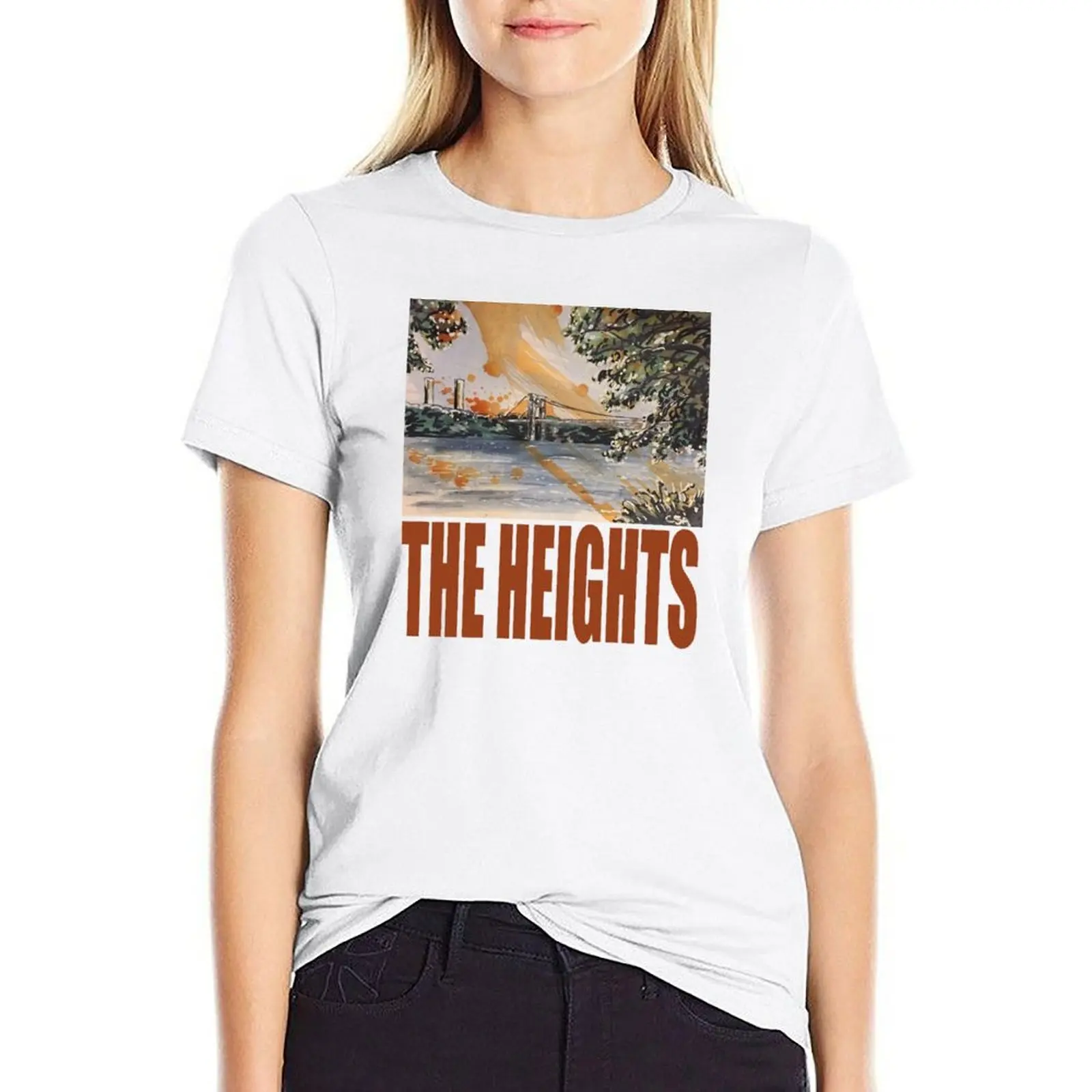 

THE HEIGHTS T-shirt female summer tops tops Womens graphic t shirts