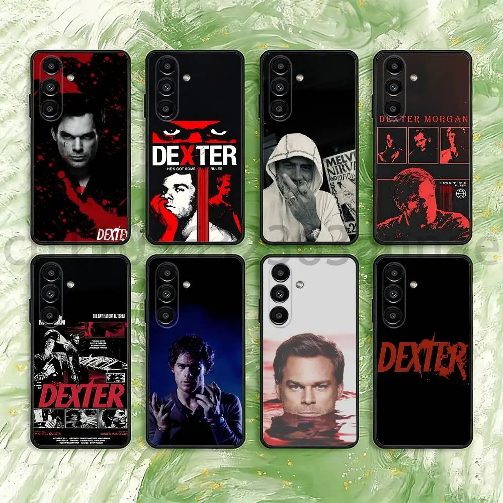 Dexter Morgan Phone Case For Samsung S25,24,21,22,23,S30,Ultra,S20,Plus,Fe,Lite,Note,S10,S9,Black Soft Shell