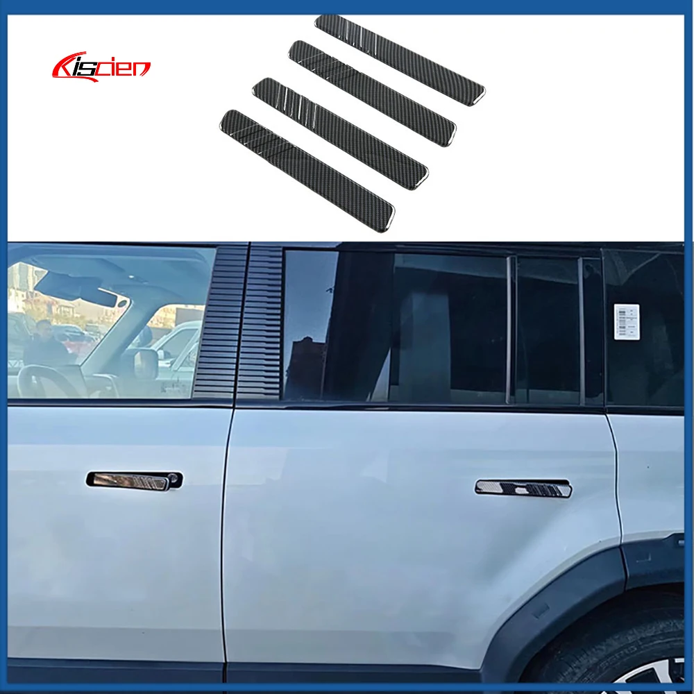 

Автомобильная цветная ручка из углеродного волокна, декоративная крышка, подходит для Chery Icar 03 Jaecoo 6 J6 EV 2023 2024 2025, аксессуары для стайлинга