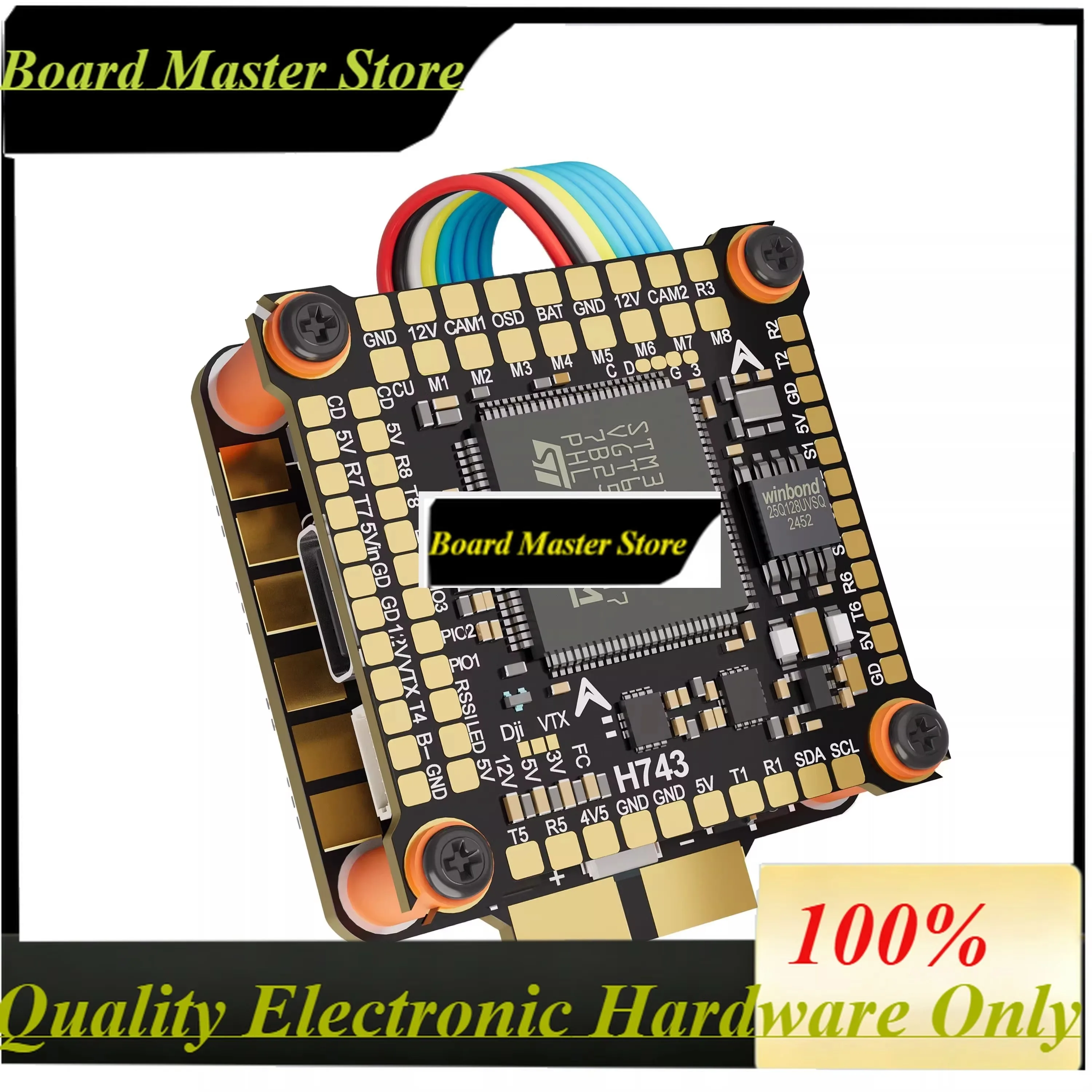 BoMasDAKEFPV H743 FC 6S 8S 55A/60A/70A 8-bit ESC 55A/60A/70A Stack For For X8/Y6/fixed-wing Model Aircraft Car
