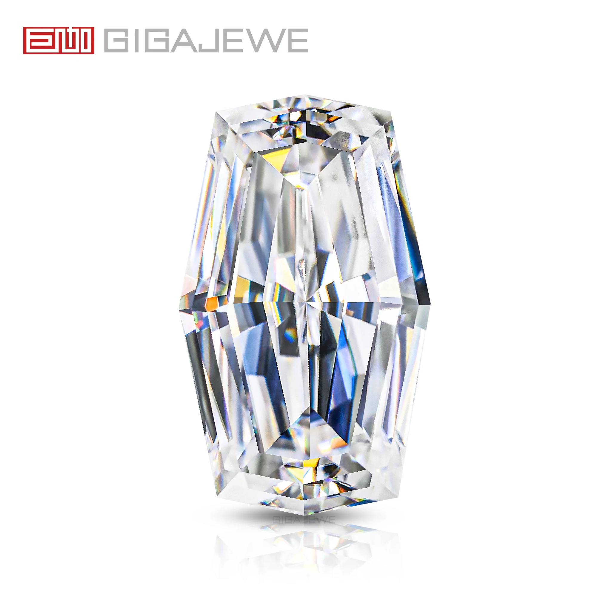 

GIGAJEWE Cask Cut White D Color Moissanite PFL-remium Gems Loose Diamond Test Passed Gemstone For Jewelry Making