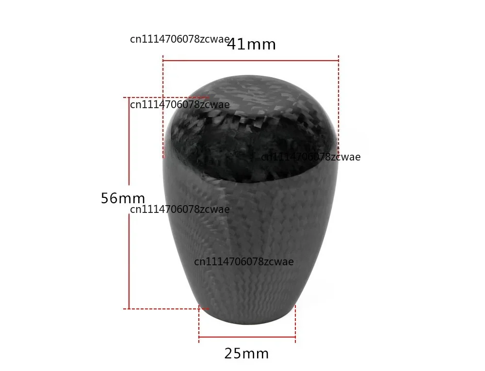 for Most Car Decorations Classic JDM Style Universal Oval/Sphere Carbon Fiber Manual Gear Shift Knob With 3 Adapter